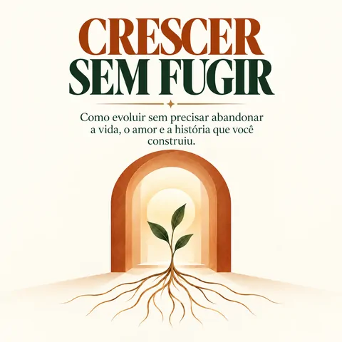 Capa do livro Crescer Sem Fugir